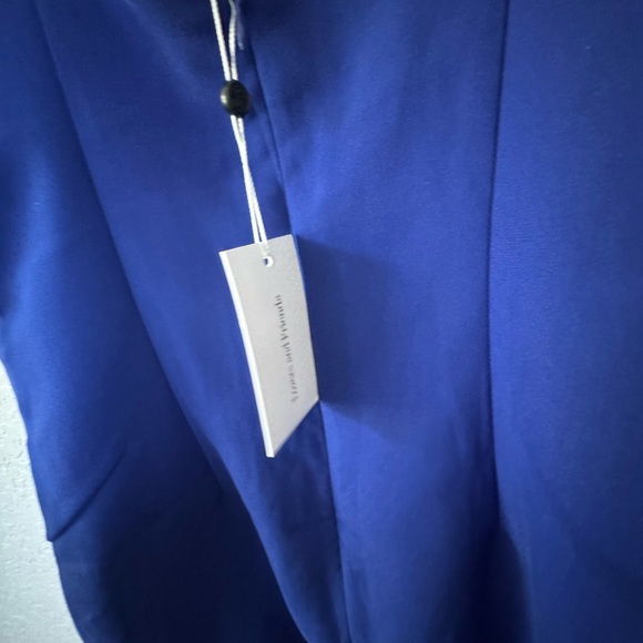 NWT - Lovers and Friends TEDDY MINI DRESS  Med color Cobalt - Picture 7 of 9